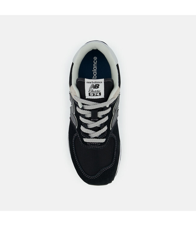 New Balance Junior- 574 Core Lace Black / White