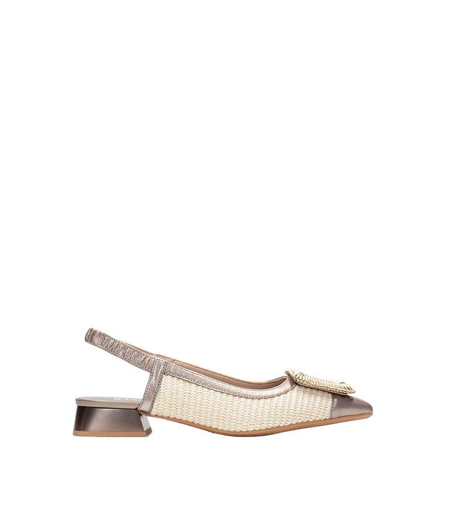 Hispanitas Slingback Dali Latte Champagne