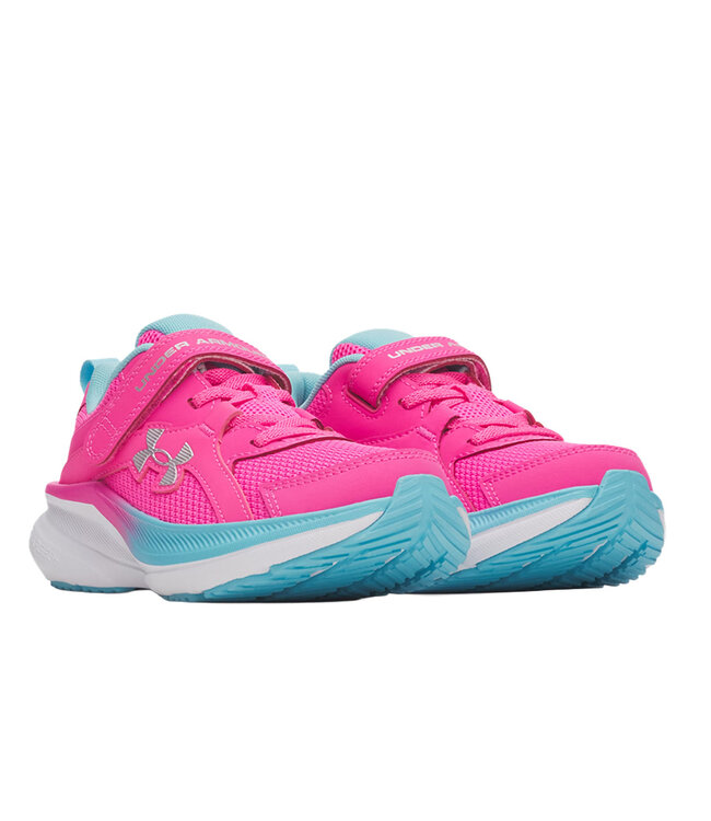 Under Armour Kid's - Assert 11 AC Pink Rave / Fresco Blue / Iridescent