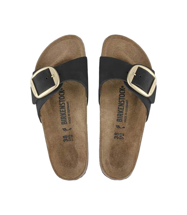 Birkenstock Madrid Big Buckle Noir