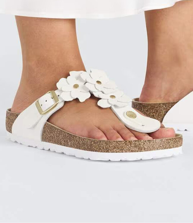 Birkenstock Gizeh Flower White