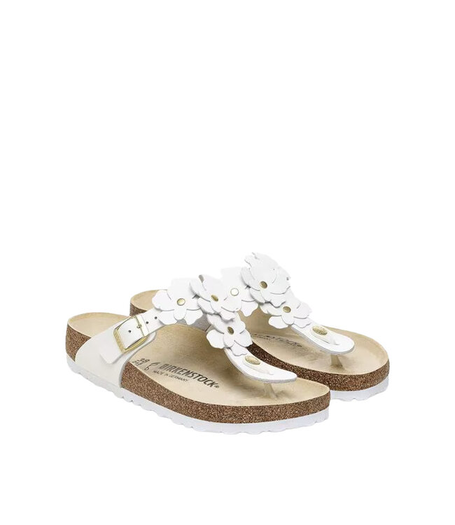 Birkenstock Gizeh Flower Blanc