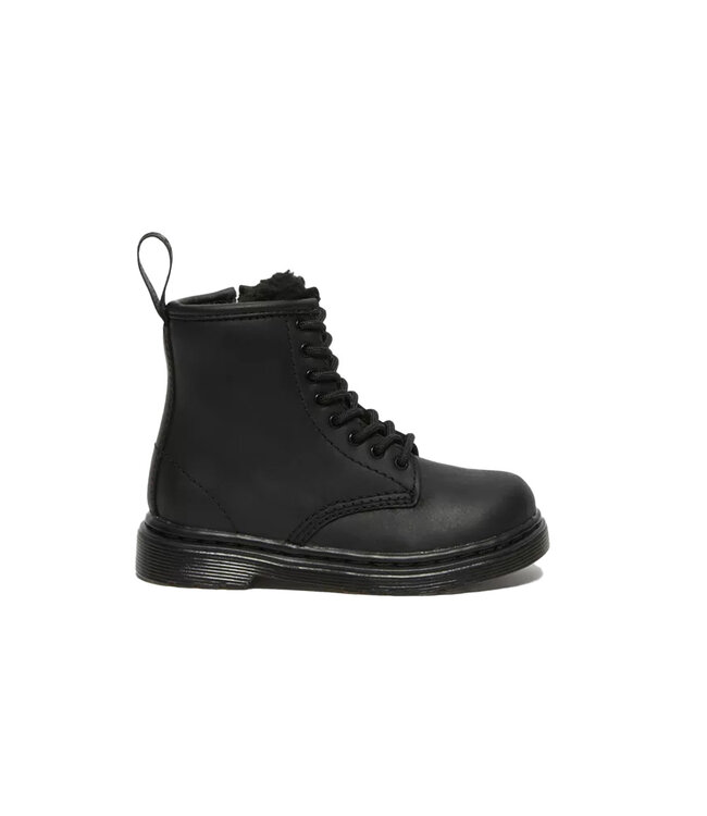 Dr. Martens Kid's-1460 Faux Fur Black