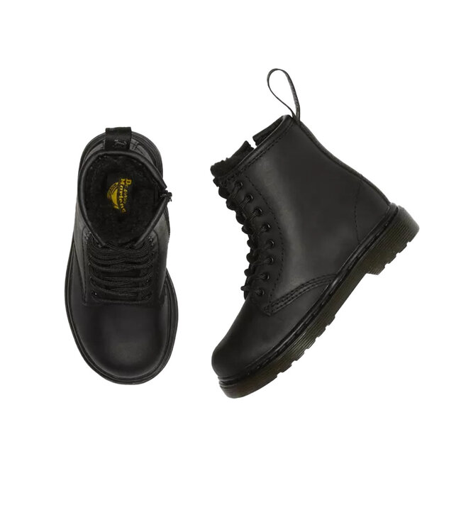 Dr. Martens Enfants - 1460 Faux fourrure Noir
