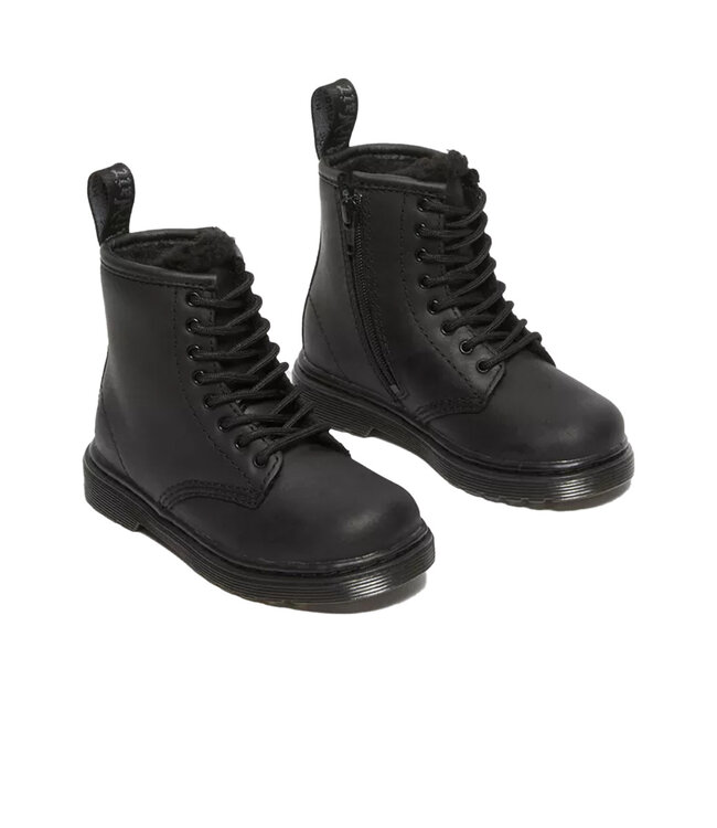 Dr. Martens Enfants - 1460 Faux fourrure Noir
