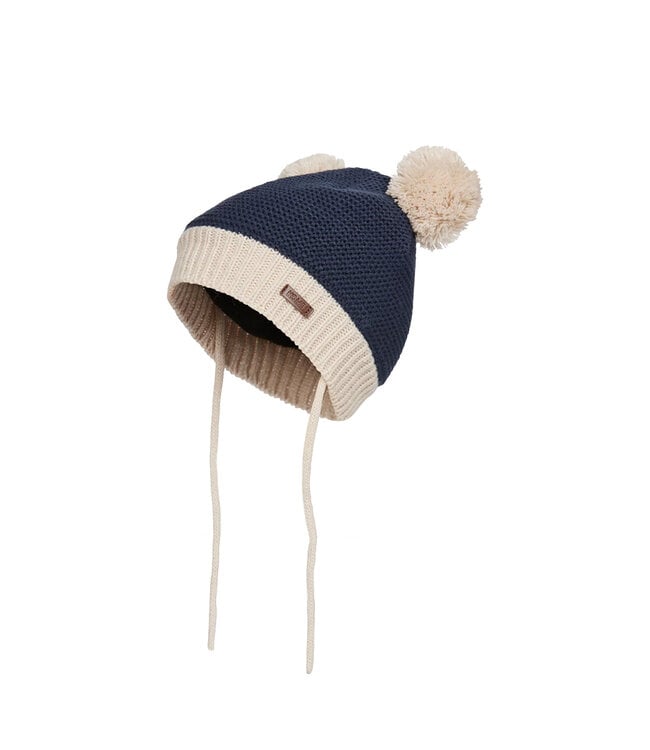 Kombi Bébés - Tuque Minnie en tricot avec double pompons Marine