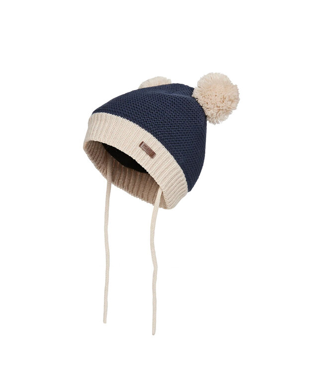 Kombi Infants- Minnie Double Pom Pom Knit Toque Navy