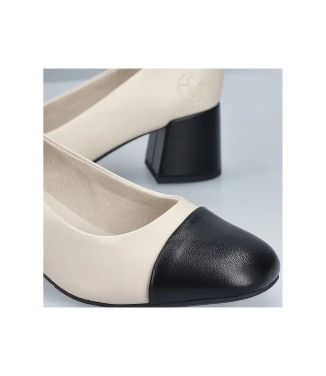 Rieker Women's - 44760-60  Beige / Black