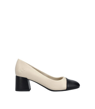 Rieker 44760-60  Beige / Black