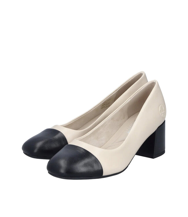 Rieker Women's - 44760-60  Beige / Black