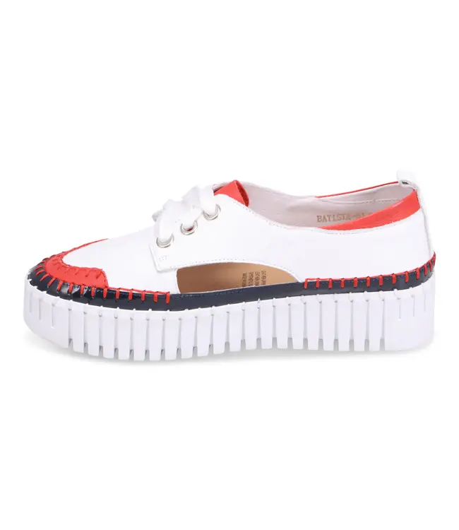 Django & Juliette Femmes - Batista Baskets plate-forme Marine / Rouge