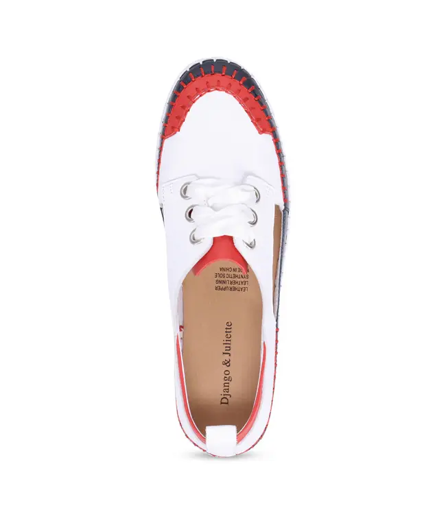 Django & Juliette Femmes - Batista Baskets plate-forme Marine / Rouge