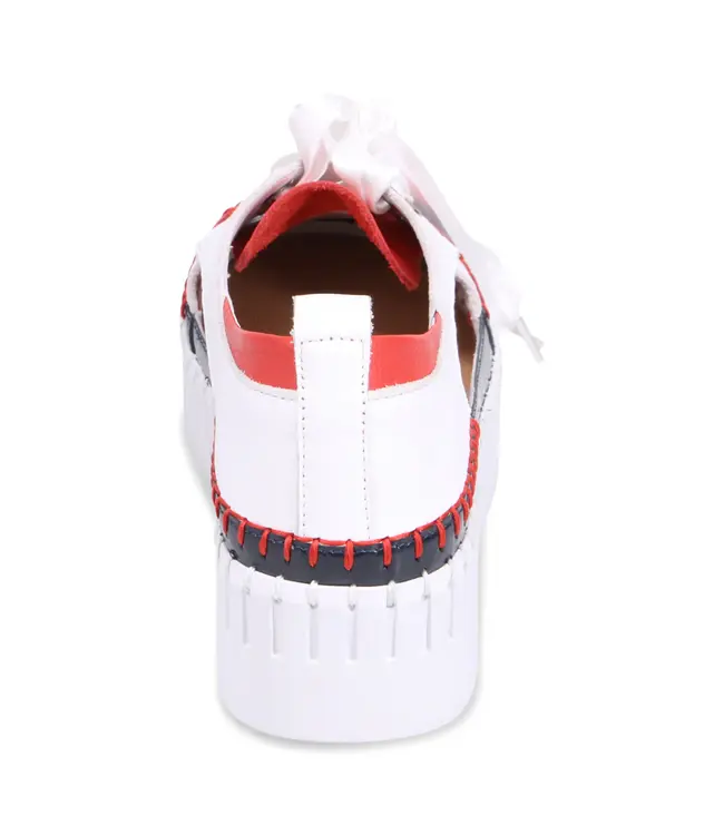 Django & Juliette Femmes - Batista Baskets plate-forme Marine / Rouge