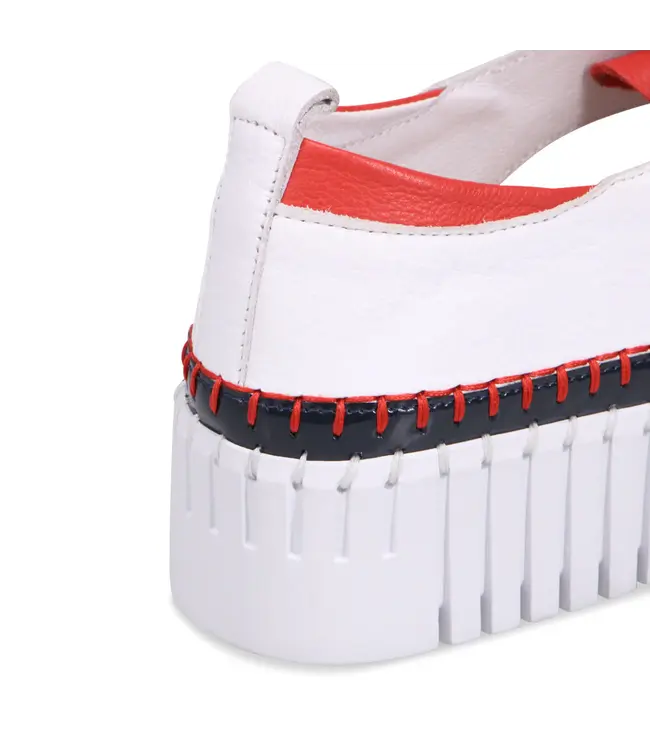 Django & Juliette Femmes - Batista Baskets plate-forme Marine / Rouge