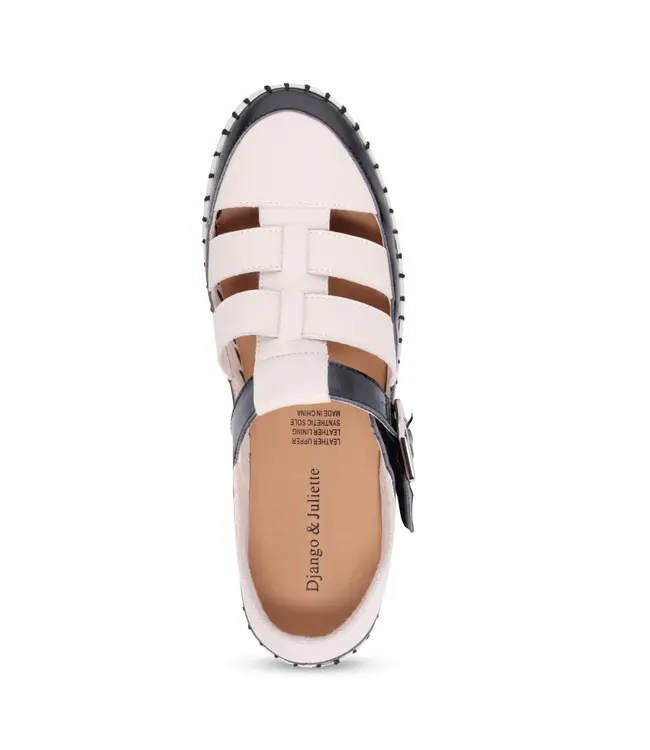 Django & Juliette Women's- Baytown Platform Sneaker Black / Almond