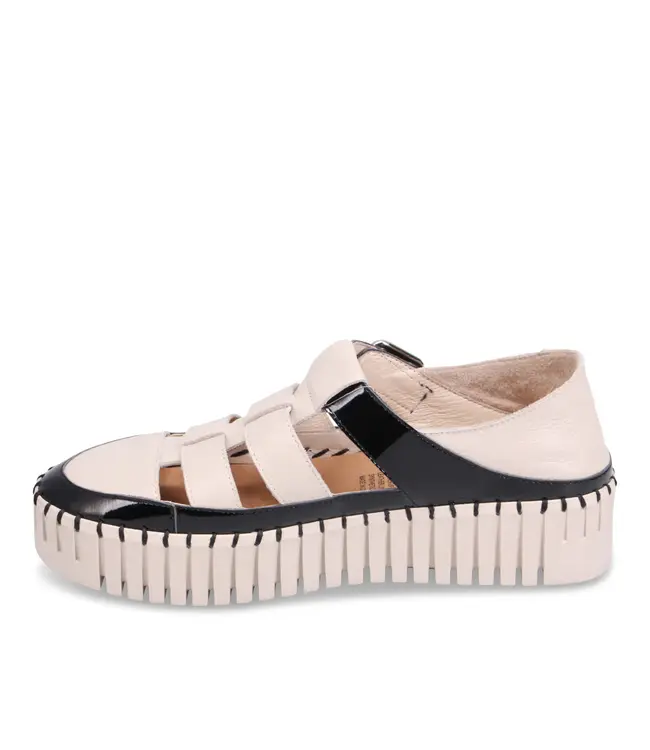 Django & Juliette Femmes - Baytown Baskets plate-forme Noir / Almond