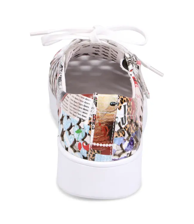 Django & Juliette Women's - Leithah Sneakers Collage Print