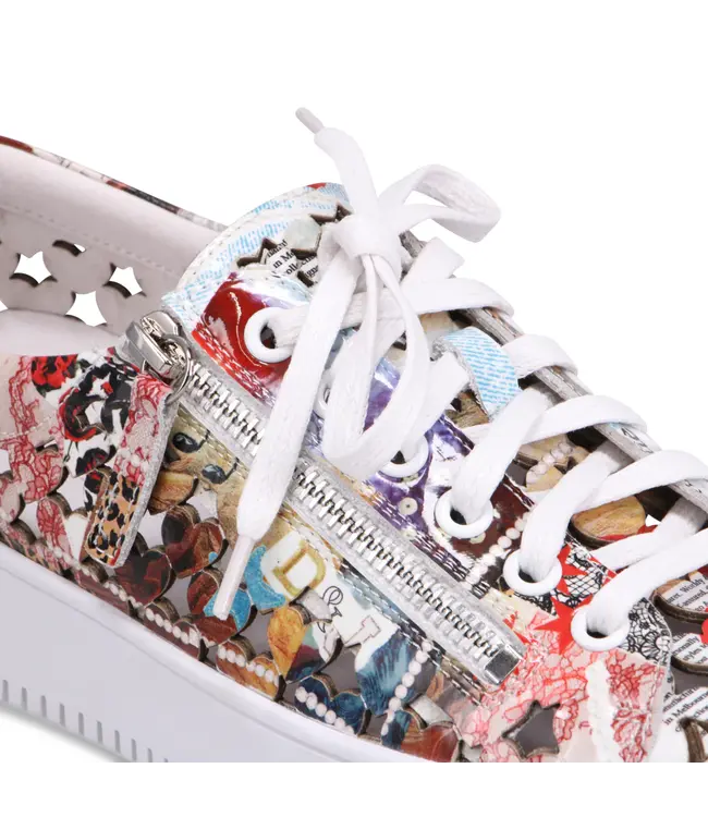 Django & Juliette Women's - Leithah Sneakers Collage Print