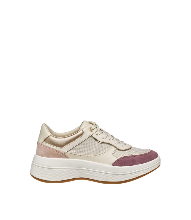 Geox Femmes - Spherica Ecub-3  Blanc cassé/Vieux rose