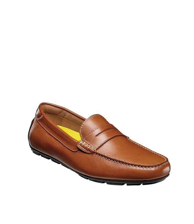 Florsheim Motor  Smooth Moc Toe Penny Driver  Cognac