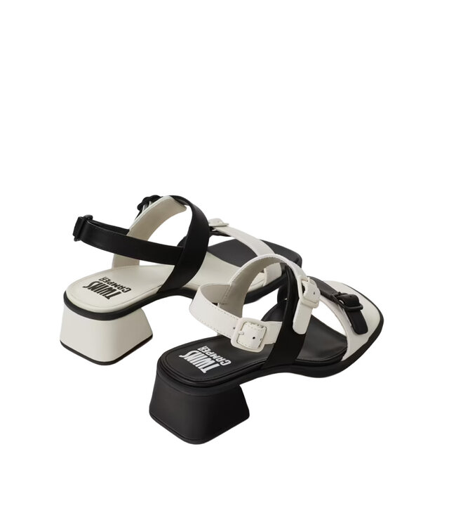 Camper Femmes - Twins K201739 Noir / Blanc