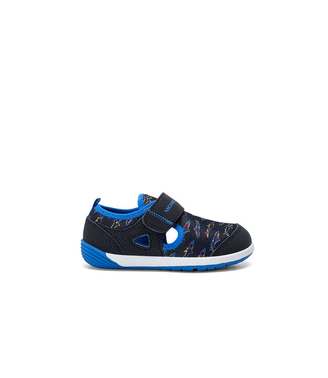 Merrell Bébés- Bare Steps H2O Noir / Royal