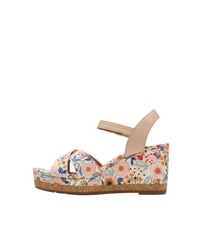 Clarks Femmes - Chicly Floral Blanc