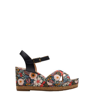 Clarks Chicly Floral Black