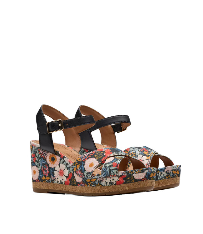 Clarks Femmes - Chicly Floral Noir
