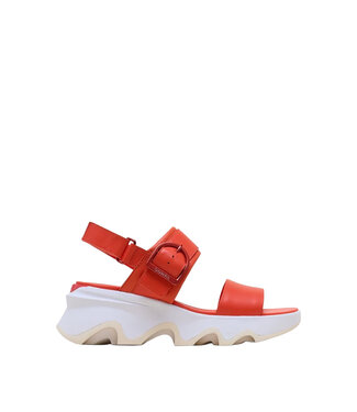 Sorel Kinetic Impact Wedge  Sandal Crimson Fire/Honey White