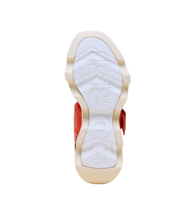 Sorel Femmes - Kinetic Impact Wedge Sandales  Rouge / Blanc miel