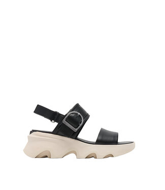 Sorel Kinetic Impact Wedge  Sandal Black / Chalk