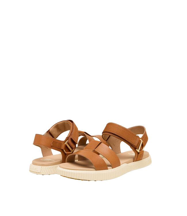 Sorel Women's - ONA AVE Ankle Strap Flat Sandal  Iced Tea/Gum