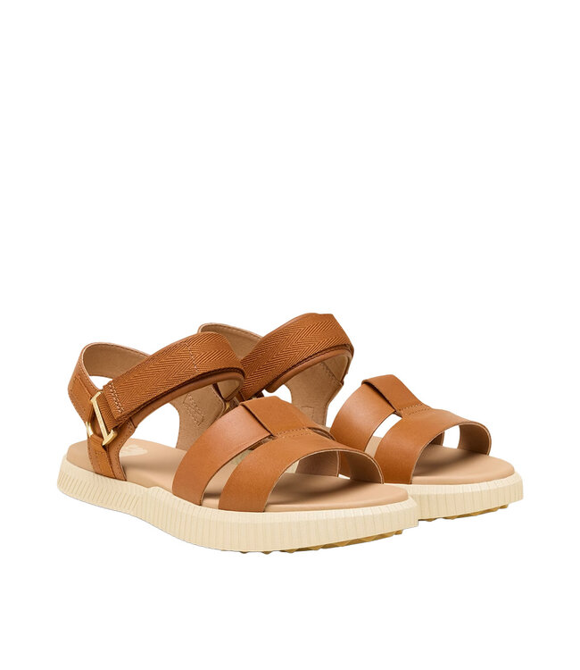 Sorel Women's - ONA AVE Ankle Strap Flat Sandal  Iced Tea/Gum