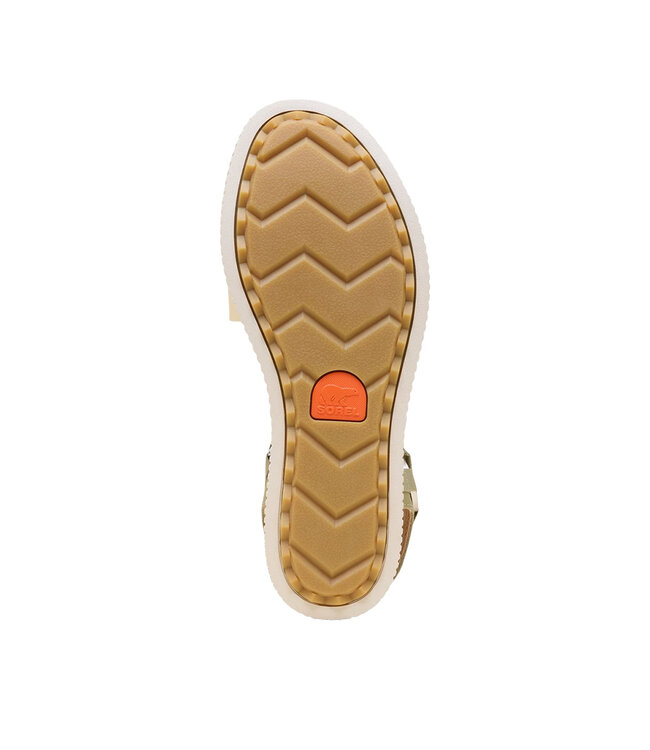 Sorel Women's - ONA AVE Ankle Strap Flat Sandal Dusty Twill / Honey White