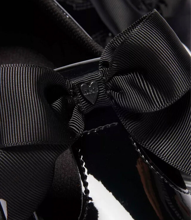 Dr. Martens Kid's - Polley II Bow  Mary Jane Patent Black