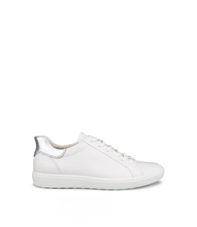 Ecco Femmes - Soft 7 faciles à enfiler Blanc / Argent
