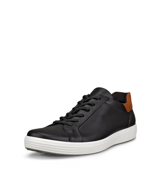 Ecco Men's - Slip-In Sneaker Soft 7 Black / Cognac