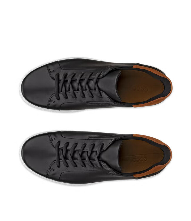 Ecco Men's - Slip-In Sneaker Soft 7 Black / Cognac