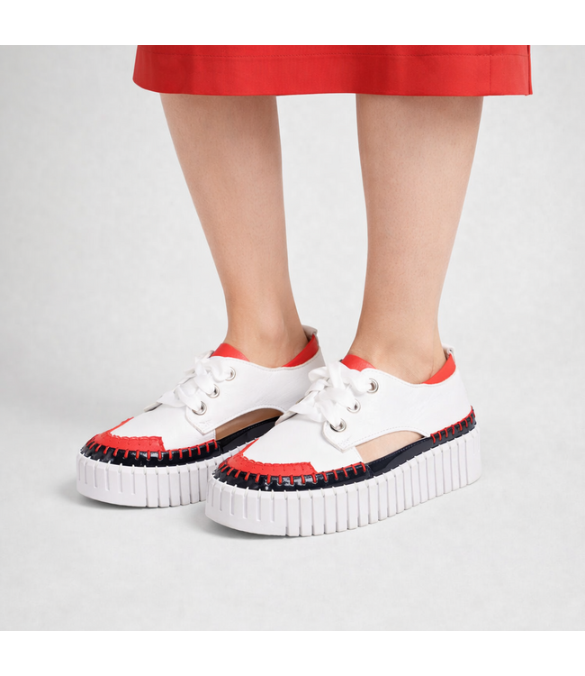 Django & Juliette Women's - Batista Platform Sneaker Navy / Red