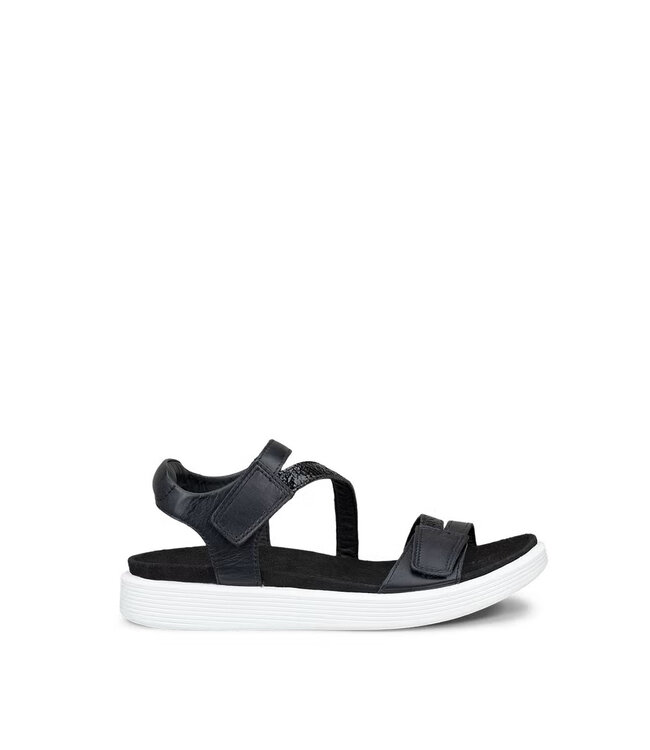 Ecco Soft Two Strap Sandal Black
