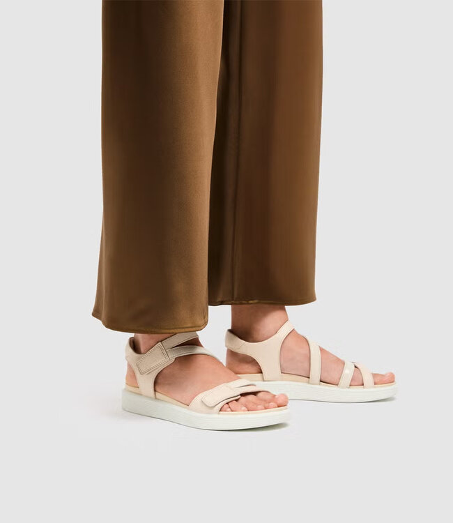 Ecco Femmes - Soft Sandale  deux bretelles Beige