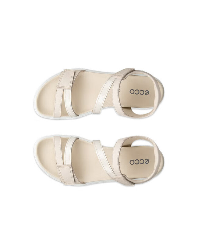 Ecco Femmes - Soft Sandale  deux bretelles Beige