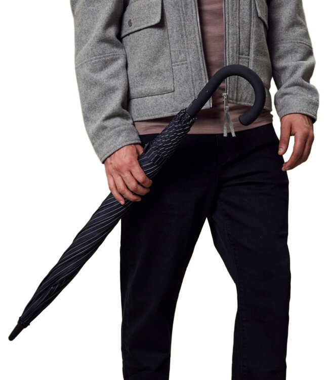 Fulton Knightsbridge 2 City Stripe Black/Steel