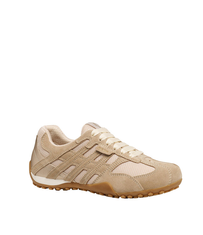 Geox Femmes -Snake Original Beige/Blanc cassé