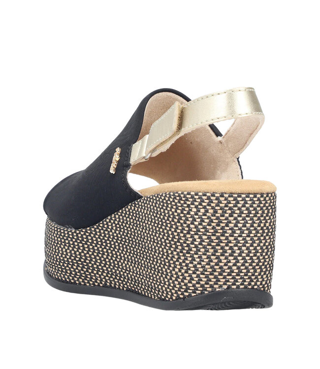 Rieker Femmes -69460-00 Noir / Or