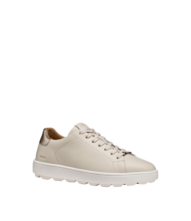 Geox Femmes -Spherica Ecub-1 B Blanc cassé / Or clair