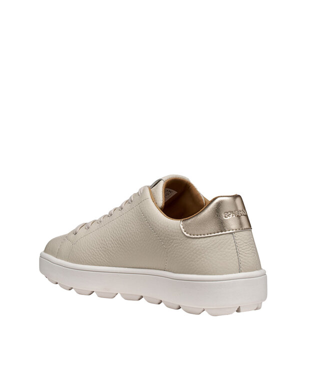 Geox Femmes -Spherica Ecub-1 B Blanc cassé / Or clair