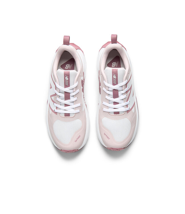 New Balance Junior-  FuelCell Play Bungee Lace White / Stone pink