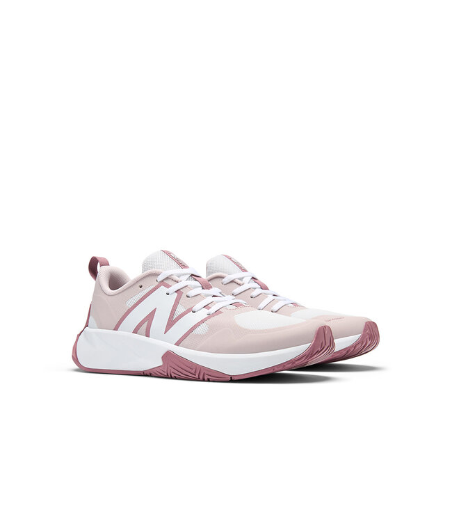 New Balance Junior-  FuelCell Play Bungee Lace White / Stone pink